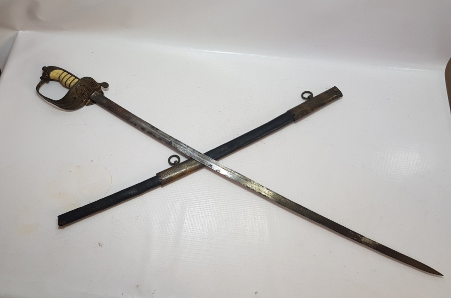 OSMANLI DÖNEMİ ASLAN BAŞLI DENİZCİ SUBAY KILICI