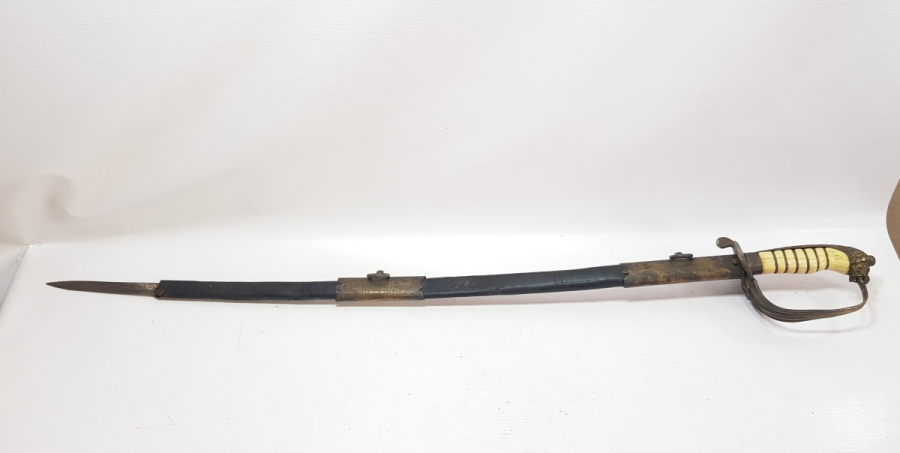 OSMANLI DÖNEMİ ASLAN BAŞLI DENİZCİ SUBAY KILICI