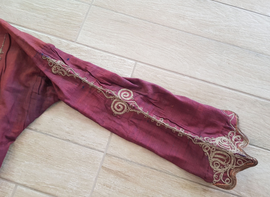 OSMANLI DÖNEMİ GÜMÜŞ SIRMA İŞLEMELİ GELİN CEPKENİ