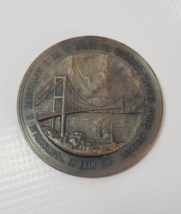 1973 BOĞAZİÇİ KÖPRÜSÜ AÇILIŞ HATIRASI MADALYASI