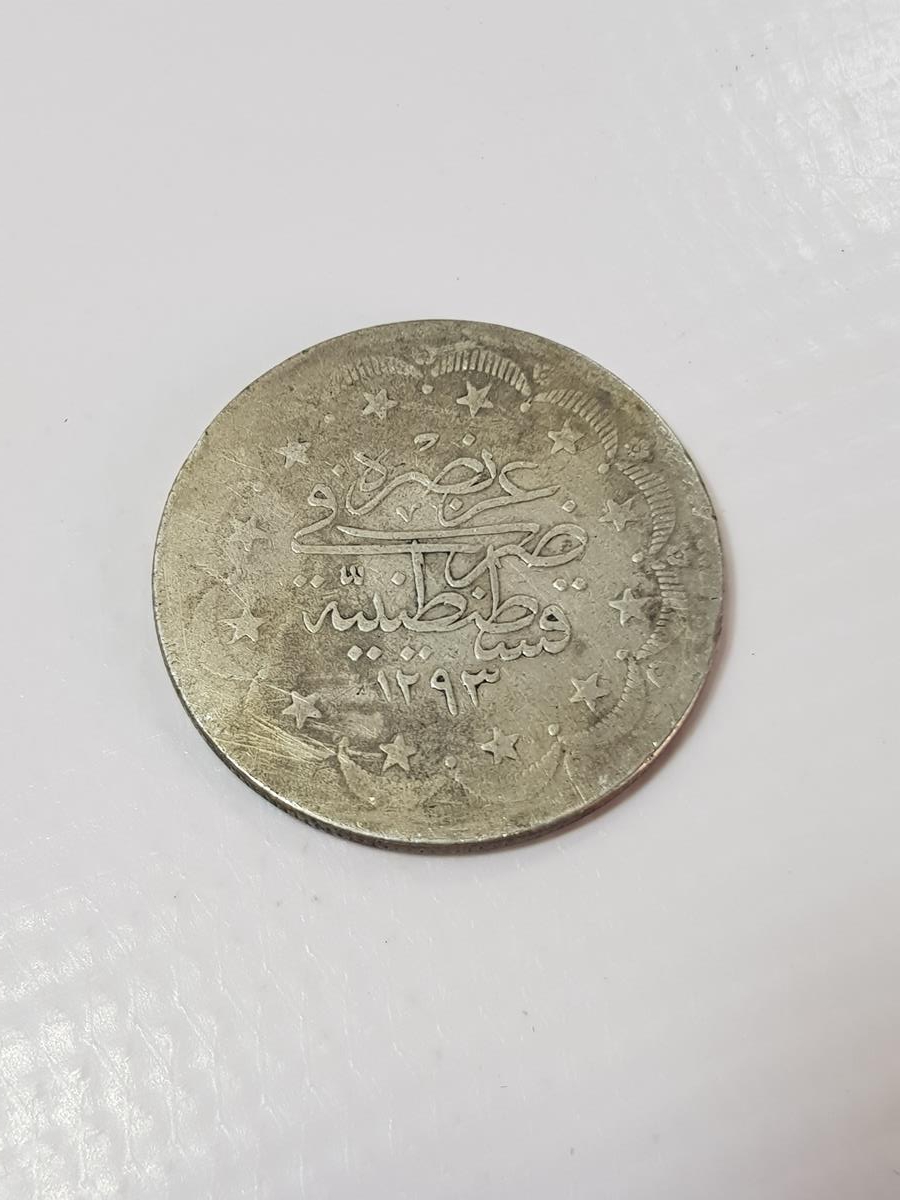 5. MURAT DÖNEMİ NADİR GÜMÜŞ 20 KURUŞ MECİDİYE PARA