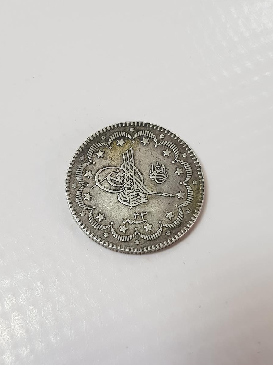 SULTAN ABDÜLHAMİD HAN DÖNEMİ ÇİL KONDİSYONDA GÜMÜŞ 10 KURUŞ MECİDİYE