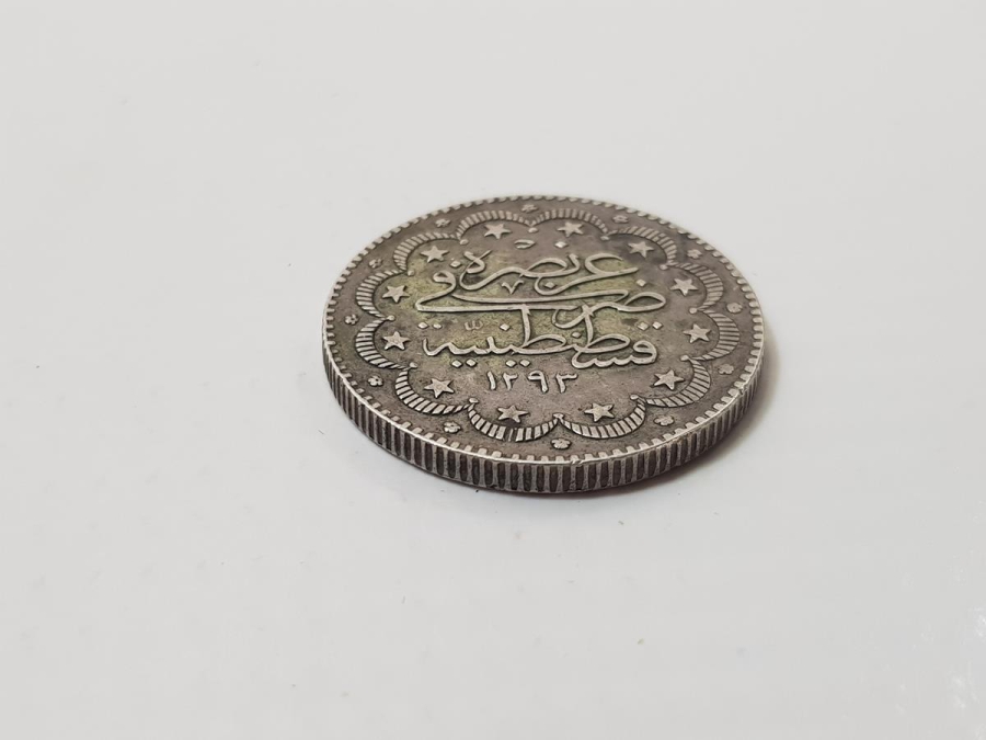 SULTAN ABDÜLHAMİD HAN DÖNEMİ ÇİL KONDİSYONDA GÜMÜŞ 10 KURUŞ MECİDİYE