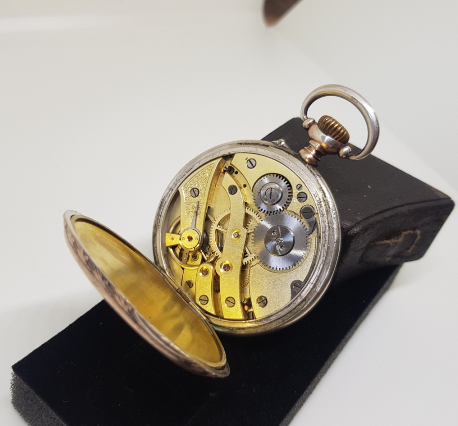 GÜMÜŞ KASA ANTİKA CEP SAATİ