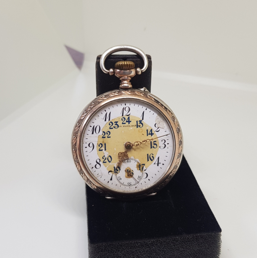 GÜMÜŞ KASA ANTİKA CEP SAATİ