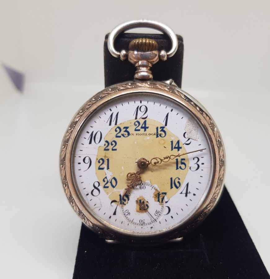 GÜMÜŞ KASA ANTİKA CEP SAATİ