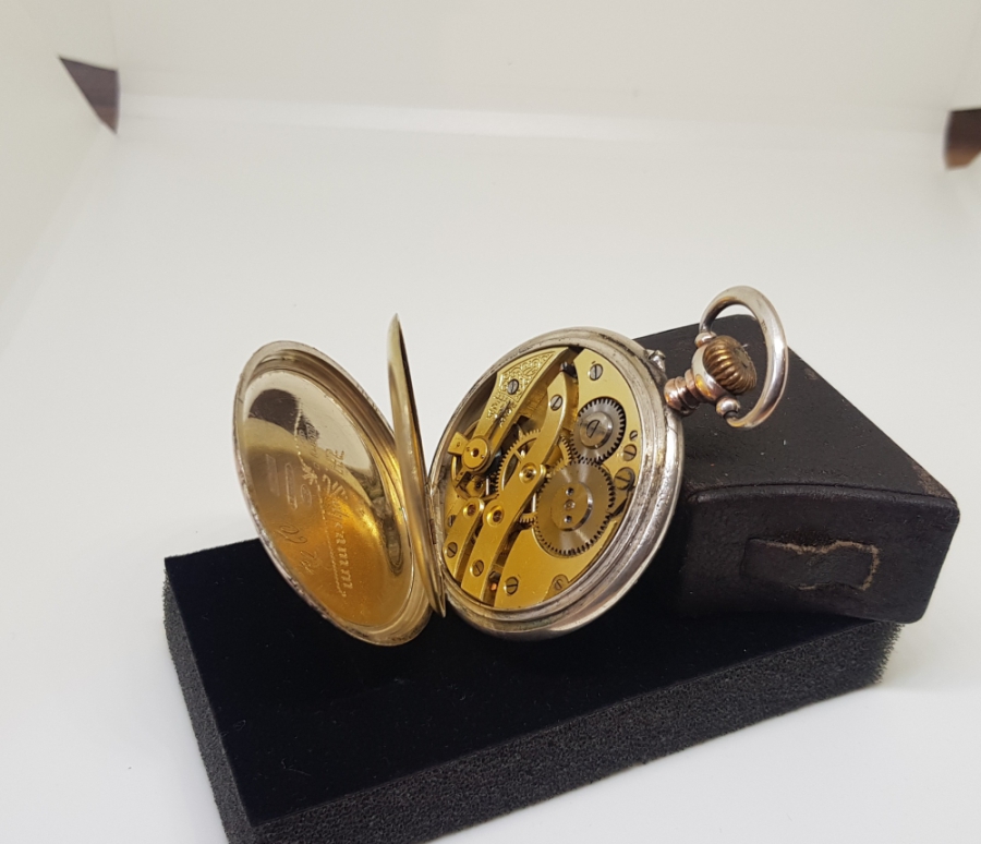 GÜMÜŞ KASA ANTİKA CEP SAATİ