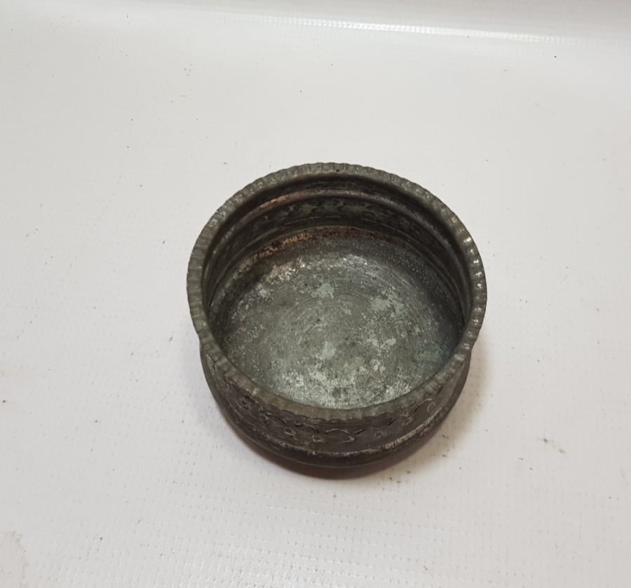 ÜZERİ İŞLEMELİ OSMANLI DÖNEMİ BAKIR MAYALIK