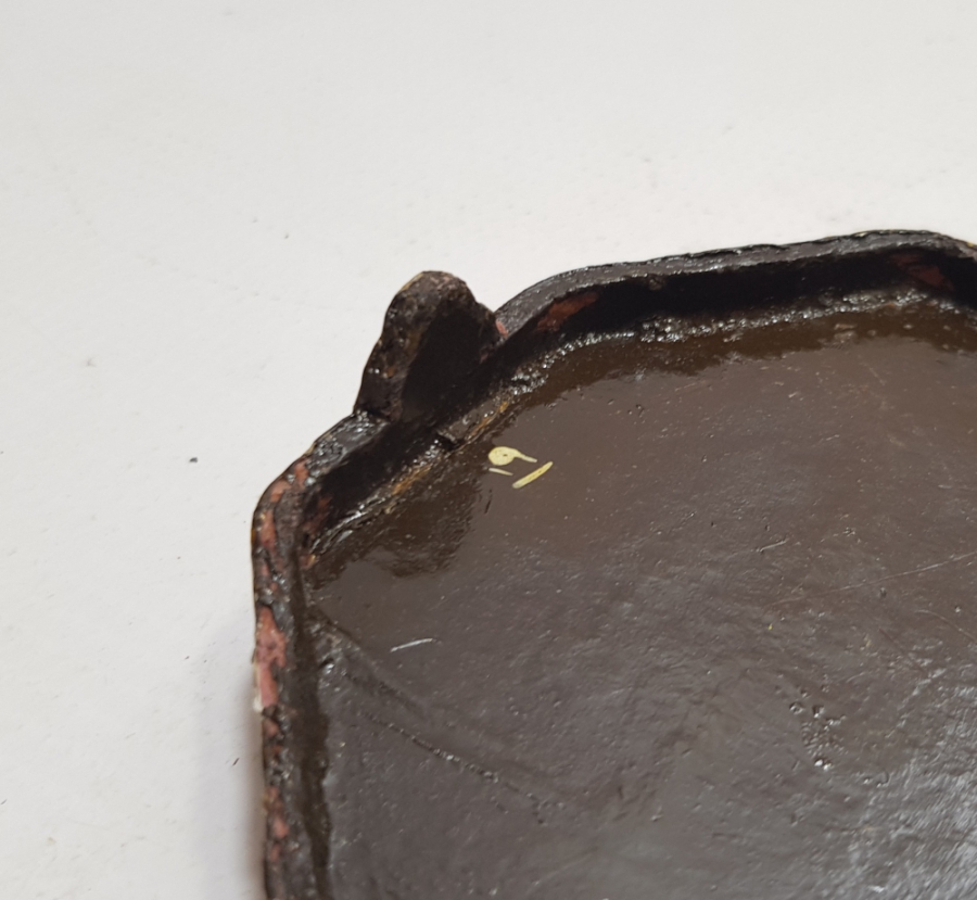 OSMANLI DÖNEMİ ALTIN VARAKLI EL BOYAMA BÜYÜK BOY NADİR KAPAKLI PAPİER MACHE NAMAZ TESPİHİ KUTUSU