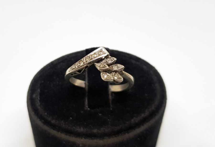 PIRLANTA TAŞLI ANTİKA YÜZÜK