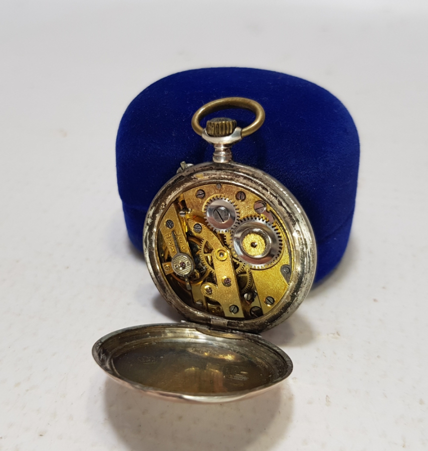 OSMANLI DÖNEMİ GÜMÜŞ KASA DOLAPLI CEP SAATİ