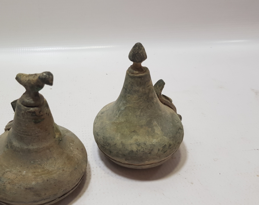 OSMANLI DÖNEMİ 3 ADET BAKIR İBRİK KAPAĞI