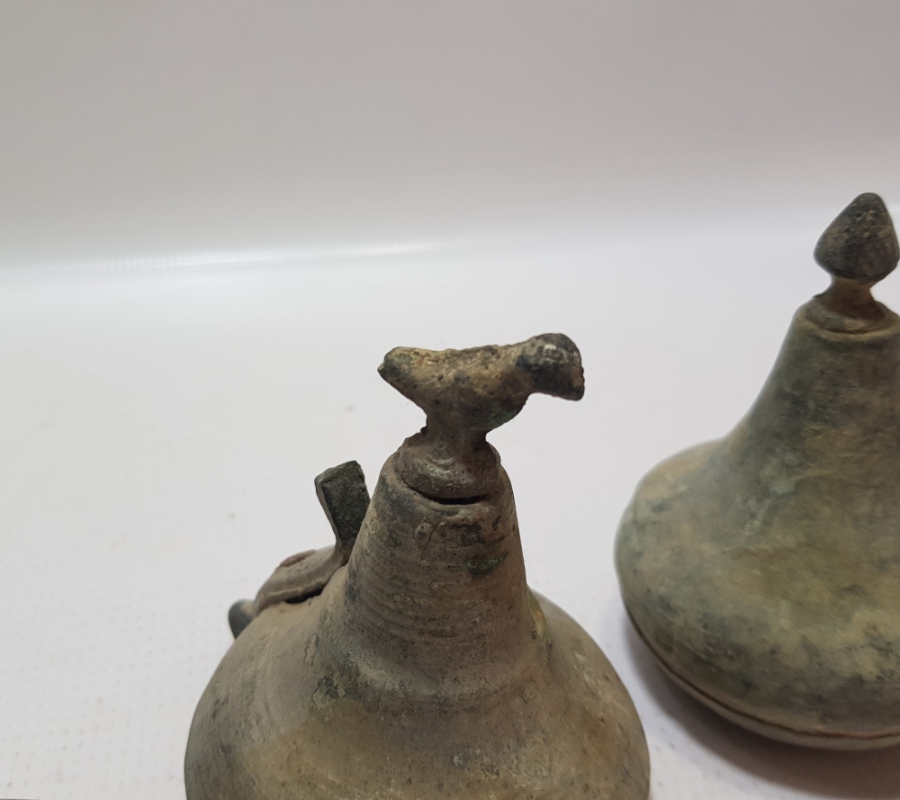 OSMANLI DÖNEMİ 3 ADET BAKIR İBRİK KAPAĞI