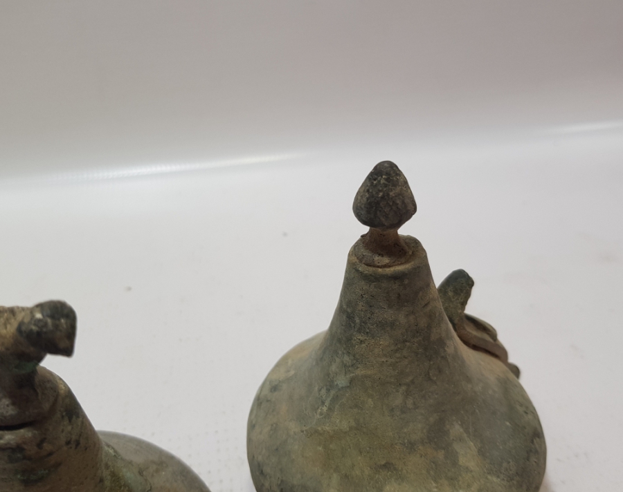 OSMANLI DÖNEMİ 3 ADET BAKIR İBRİK KAPAĞI