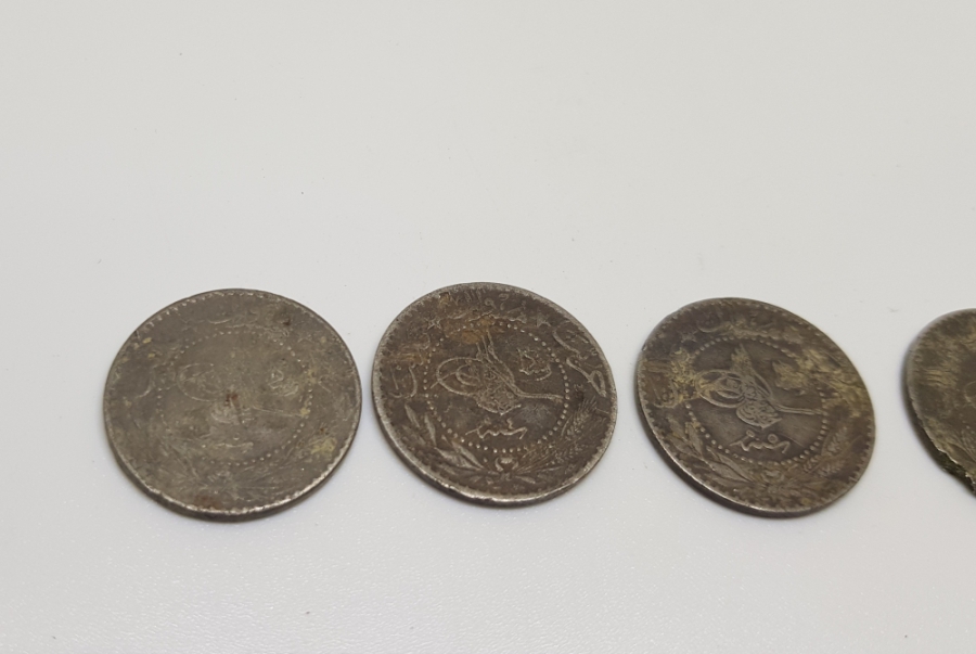 MEHMED REŞAD HAN DÖNEMİ 4 ADET NİKEL 20 PARA