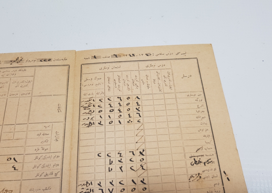 CUMHURİYETİMİZİN İLK KARNESİ