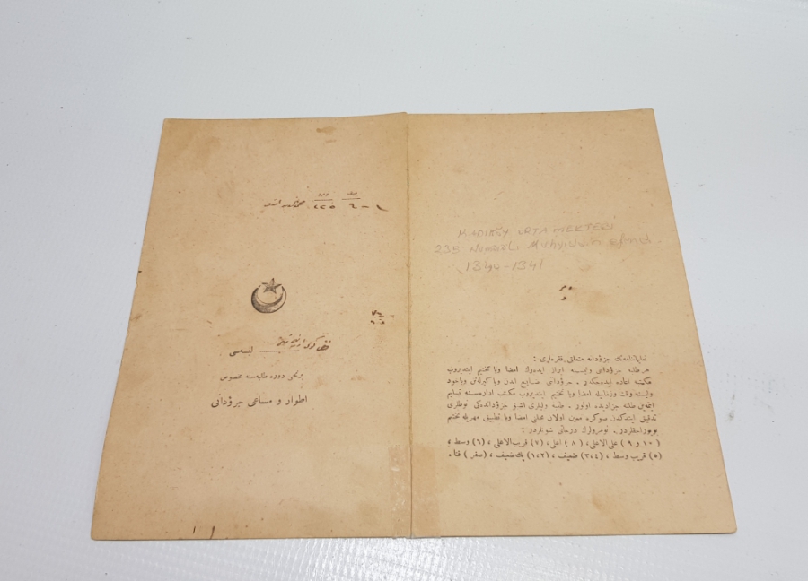 CUMHURİYETİMİZİN İLK KARNESİ