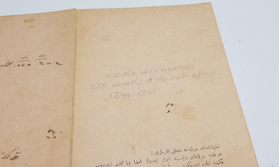 CUMHURİYETİMİZİN İLK KARNESİ