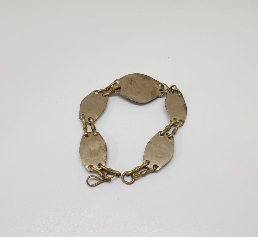 ÜZERİ DOĞAL TAŞLI TÜRKMEN İŞİ ANTİKA BİLEKLİK - BİLEZİK