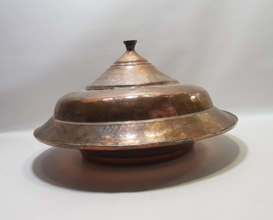 OSMANLI DÖNEMİ ÇOK NADİR DEV BOYDA KAPAKLI AĞA LENGERİ