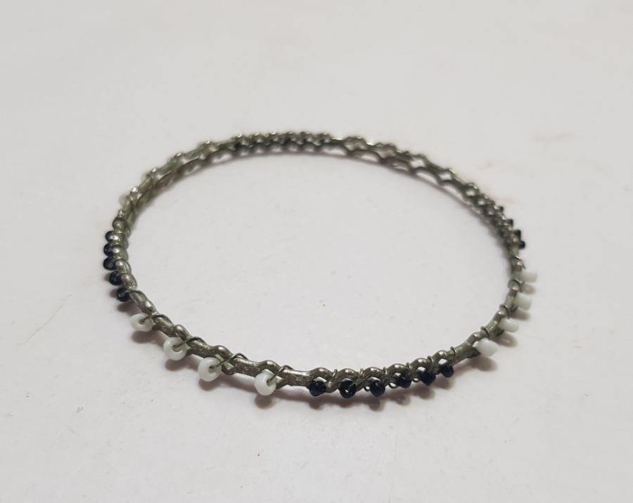 ÜZERİ OPAL BONCUKLU ANTİKA BİLEKLİK