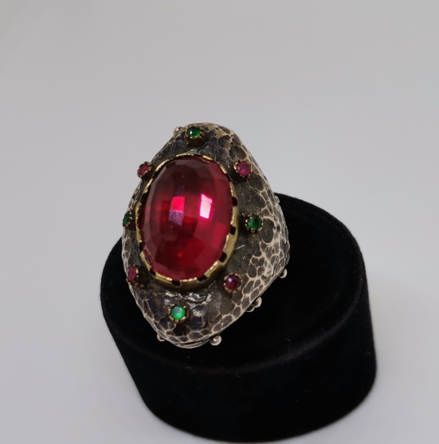 ÖZEL TASARIM BÜYÜK BOY GÜMÜŞ HÜRREM YÜZÜĞÜ