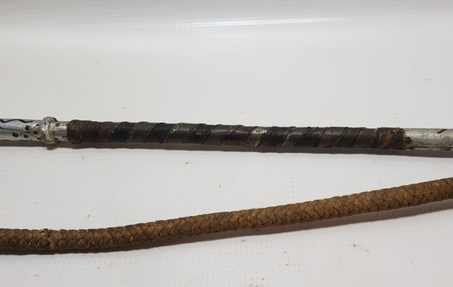 OSMANLI DÖNEMİ YÜKSEK KONDİSYONDA ÇERKESİ İŞİ NADİR AT KAMÇISI