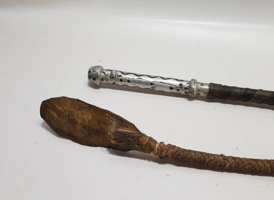 OSMANLI DÖNEMİ YÜKSEK KONDİSYONDA ÇERKESİ İŞİ NADİR AT KAMÇISI