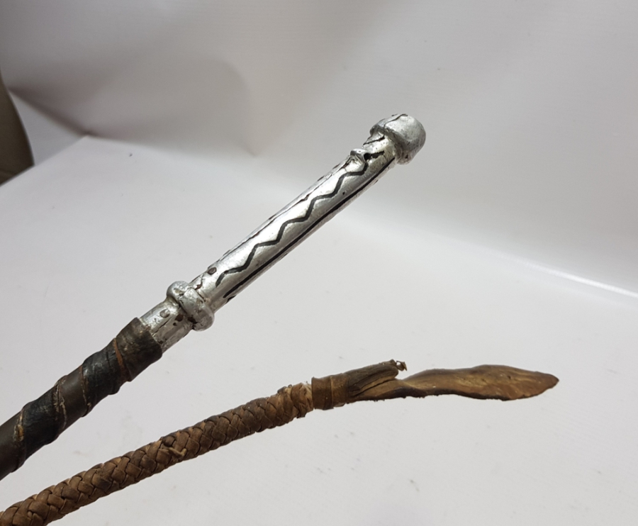 OSMANLI DÖNEMİ YÜKSEK KONDİSYONDA ÇERKESİ İŞİ NADİR AT KAMÇISI