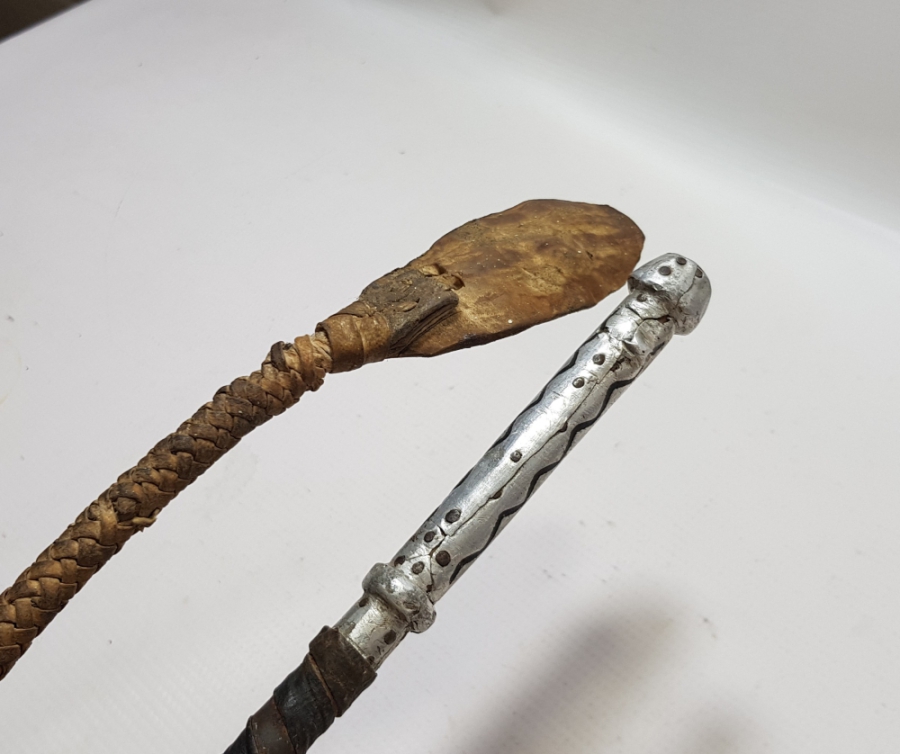 OSMANLI DÖNEMİ YÜKSEK KONDİSYONDA ÇERKESİ İŞİ NADİR AT KAMÇISI