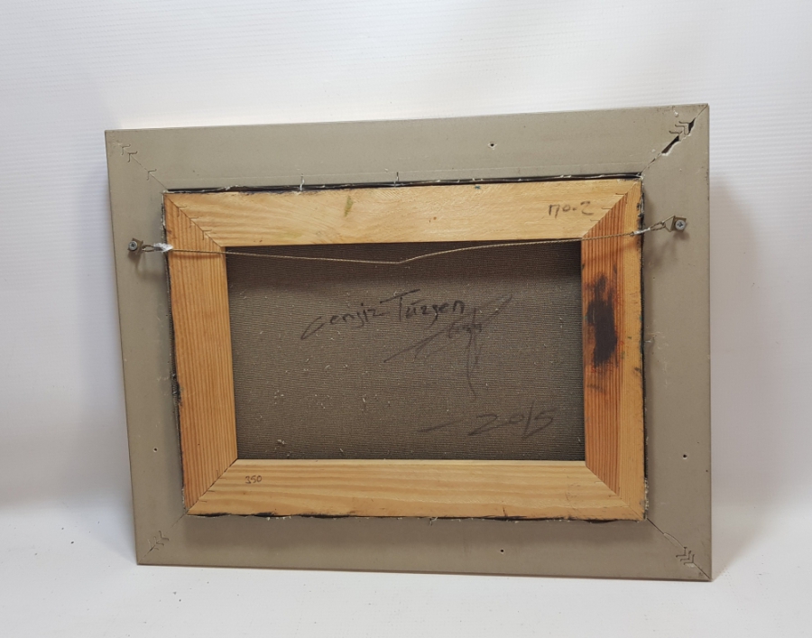 RESSAM CENGİZ TÜZGEN'E AİT TUVAL ÜZER YAĞLI BOYA TABLO