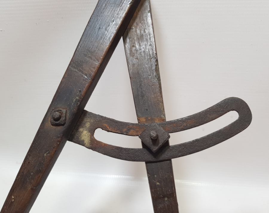 PRİMİTİF FORMLU OSMANLI DÖNEMİ BÜYÜK BOY NADİR MİMAR PERGELİ