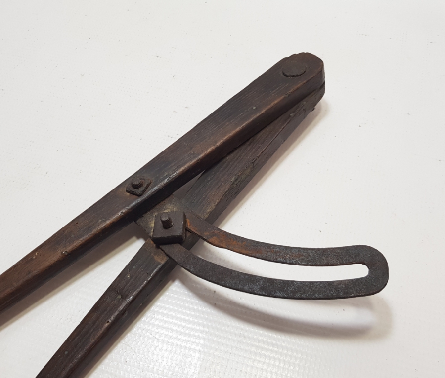 PRİMİTİF FORMLU OSMANLI DÖNEMİ BÜYÜK BOY NADİR MİMAR PERGELİ