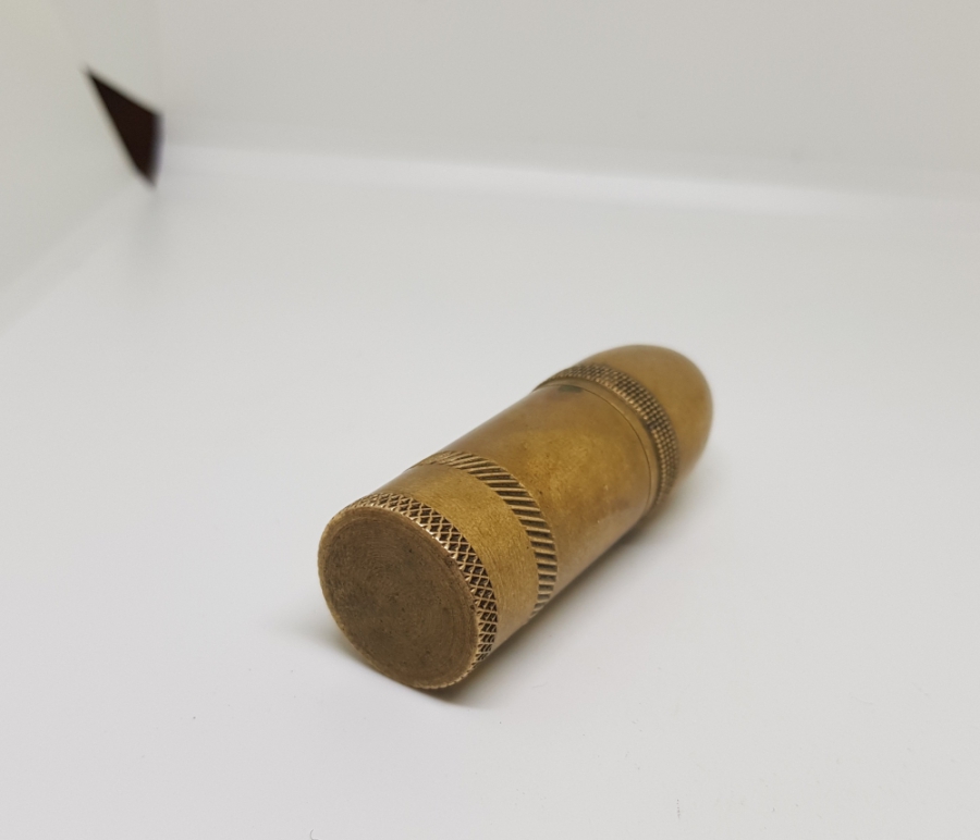 1. DÜNYA SAVAŞI DÖNEMİ TOP MERMİSİ FORMUNDA YAPILMIŞ OSMANLI DÖNEMİ SUBAY ÇAKMAĞI