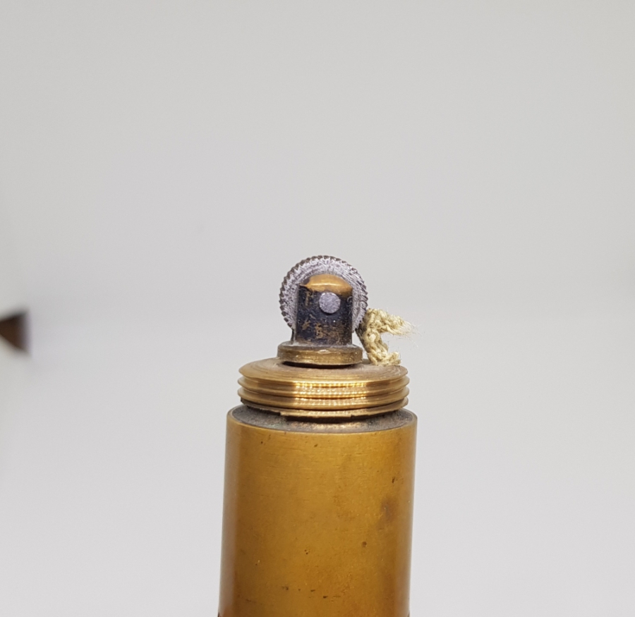 1. DÜNYA SAVAŞI DÖNEMİ TOP MERMİSİ FORMUNDA YAPILMIŞ OSMANLI DÖNEMİ SUBAY ÇAKMAĞI