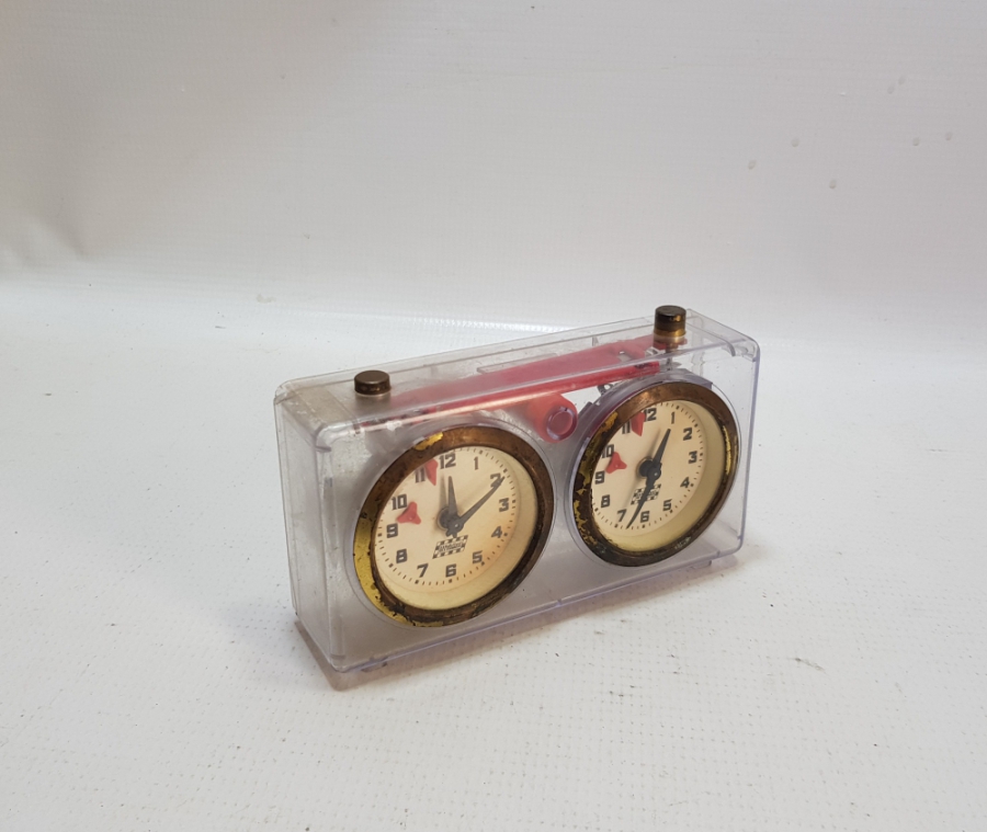 ANTİKA ÇİFT TARAFLI SATRANÇ SAATİ