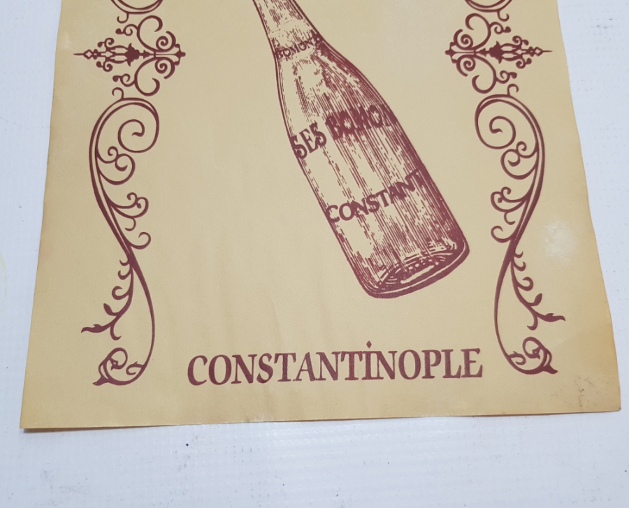 OSMANLI DÖNEMİ ÇOK NADİR BOMONTİ BİRA REKLAMI AFİŞİ