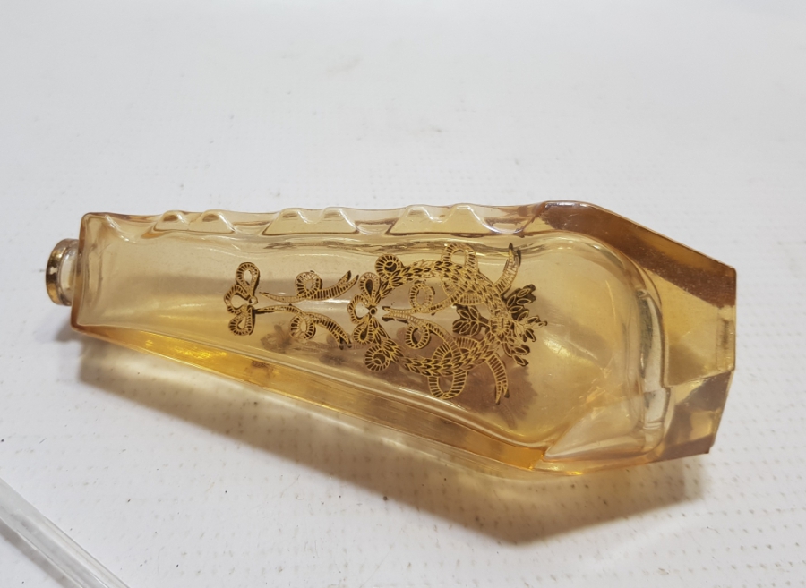 ÜZERİ ALTIN VARAKLI OSMANLI DÖNEMİ PARFÜM - KOKU ŞİŞESİ