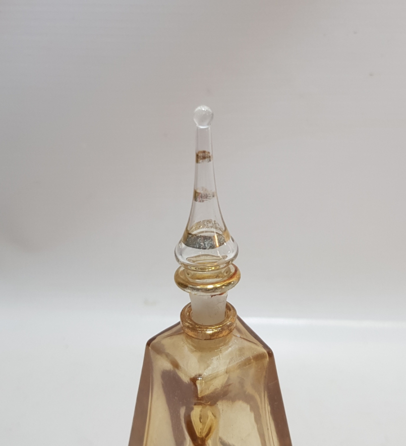 ÜZERİ ALTIN VARAKLI OSMANLI DÖNEMİ PARFÜM - KOKU ŞİŞESİ