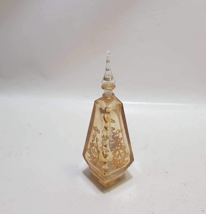 ÜZERİ ALTIN VARAKLI OSMANLI DÖNEMİ PARFÜM - KOKU ŞİŞESİ