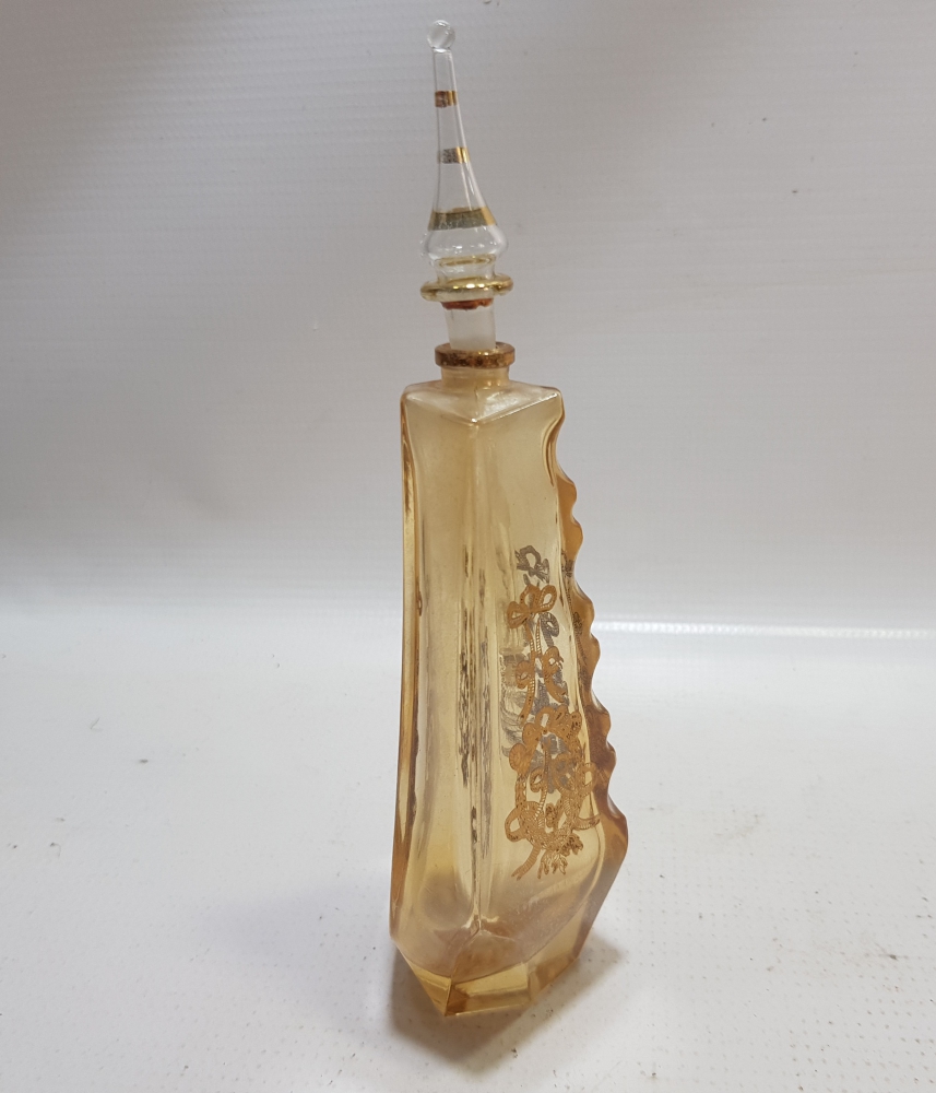 ÜZERİ ALTIN VARAKLI OSMANLI DÖNEMİ PARFÜM - KOKU ŞİŞESİ