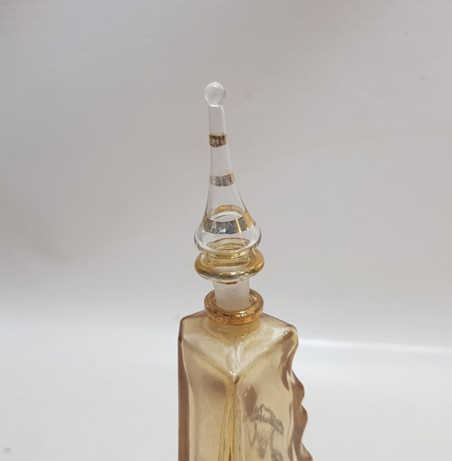 ÜZERİ ALTIN VARAKLI OSMANLI DÖNEMİ PARFÜM - KOKU ŞİŞESİ