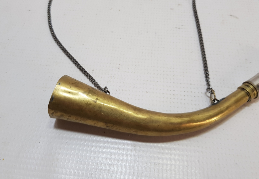 ORİJİNAL ZİNCİRİYLE ANTİKA ÖRDEK AVI BORAZANI