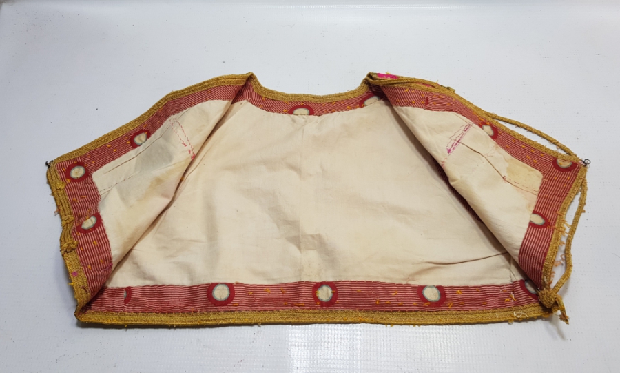 İPEK VE GÜMÜŞ SIRMA İŞÇİLİKLİ OSMANLI DÖNEMİ NADİR RUMELİ KIZ CEPKENİ