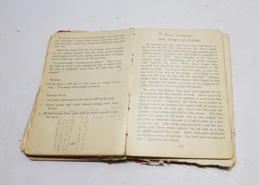 1933 YILI NADİR İNGİLİZCE DERS KİTABI