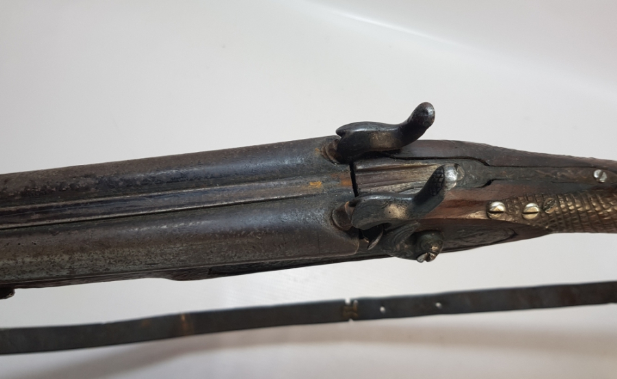 OSMANLI DÖNEMİ İŞLEMELİ ÇİFTE DOLMA TÜFEK