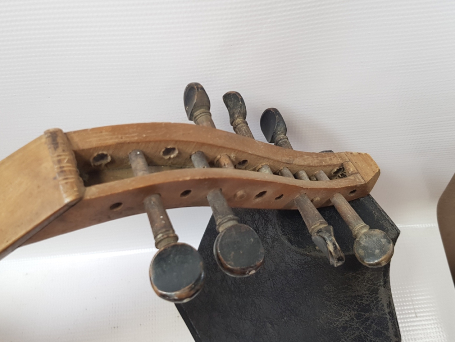 FİL DİŞİ VE BAĞA APLİKLİ EL YAPIMI VE OSMANLI DÖNEMİ ORİJİNAL ETİKETİYLE UD