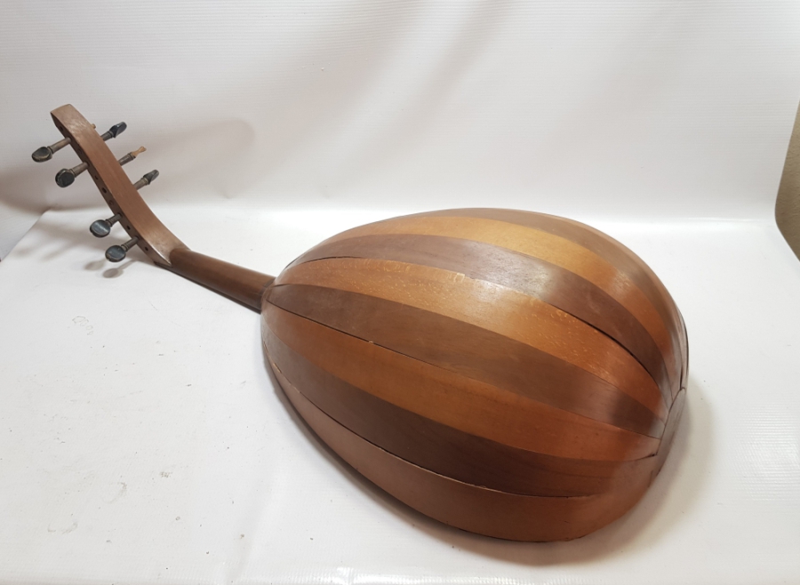 FİL DİŞİ VE BAĞA APLİKLİ EL YAPIMI VE OSMANLI DÖNEMİ ORİJİNAL ETİKETİYLE UD