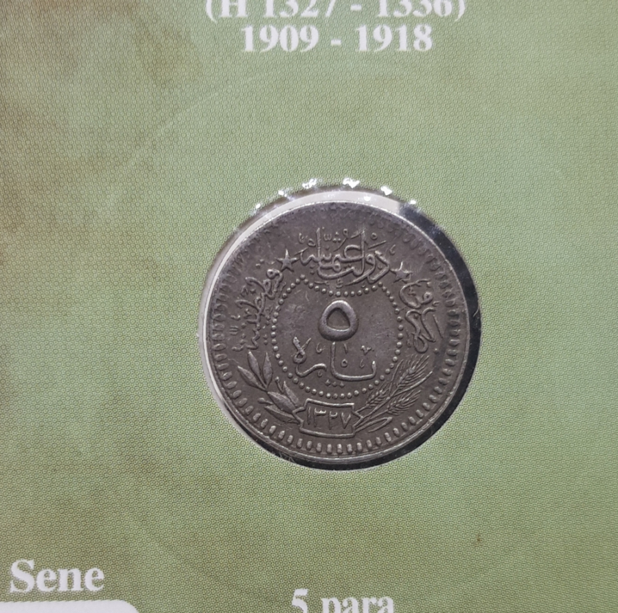 MEHMED REŞAD HAN DÖNEMİ KAPAMASINDA NİKEL 5 PARA