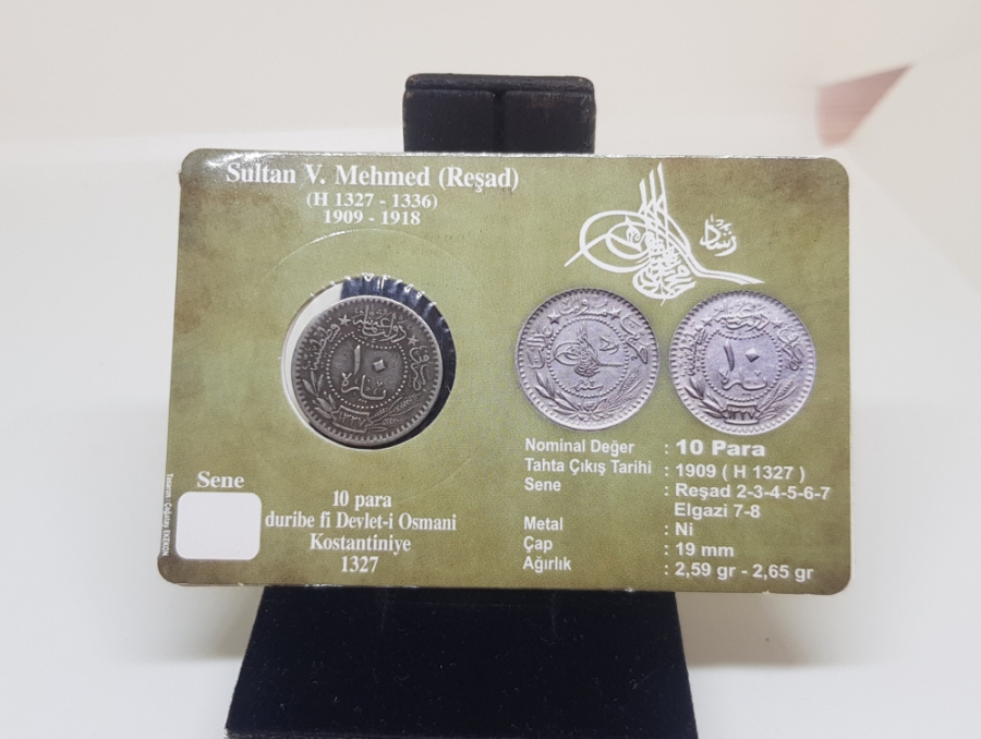 MEHMED REŞAD HAN DÖNEMİ KAPAMASINDA NİKEL 10 PARA